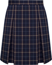 Stitched-Down Kick Pleat Skirt