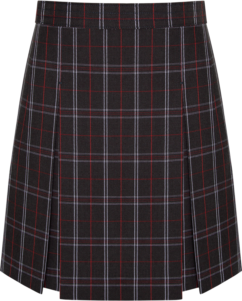 Stitched-Down Kick Pleat Skirt