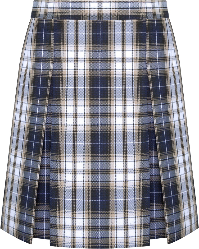 Stitched-Down Kick Pleat Skirt