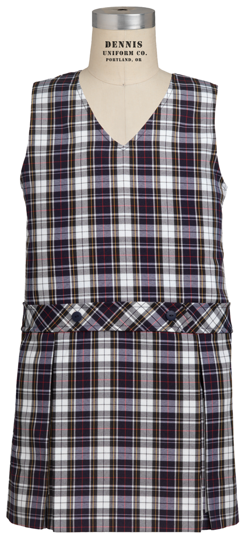 V-Neck Drop Waist Jumper