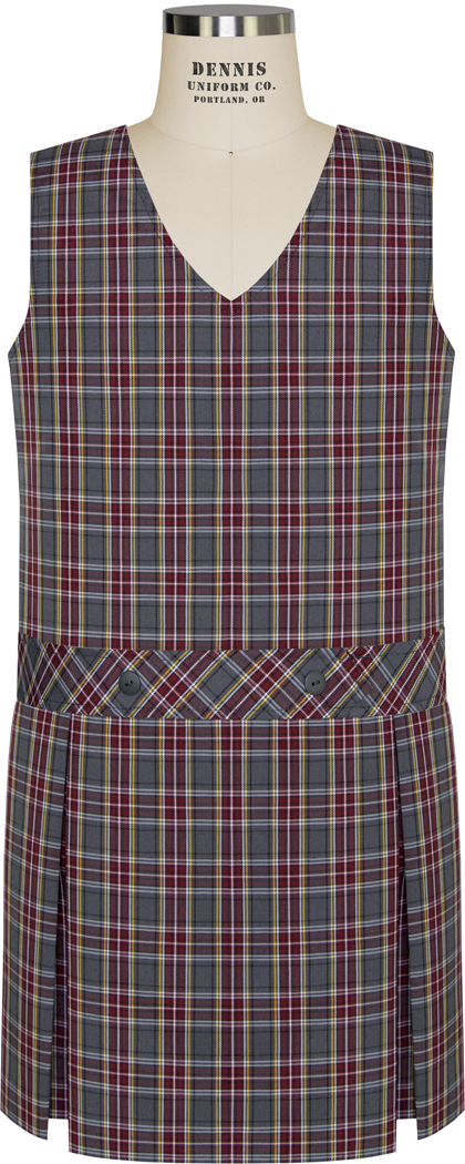 V-Neck Drop Waist Jumper