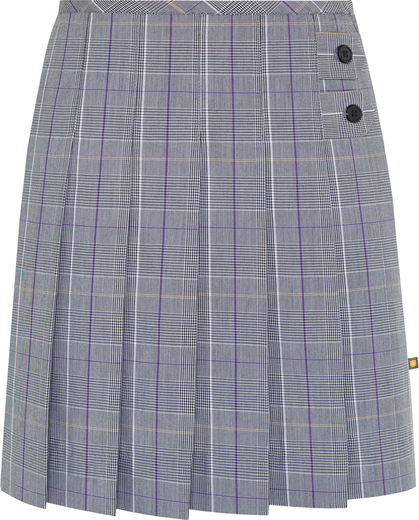 Double Tab Stitched-Down Skirt