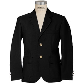 Men's Extra Long Gabardine Blazer