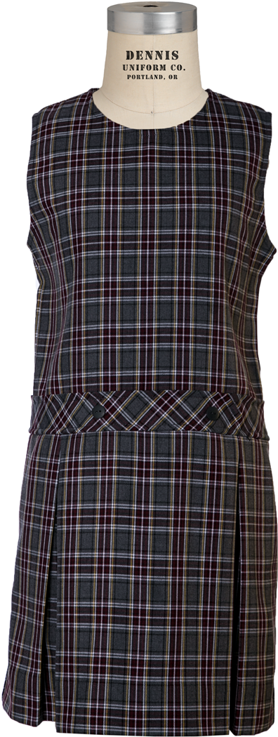 Jewel Neck Drop Waist Jumper