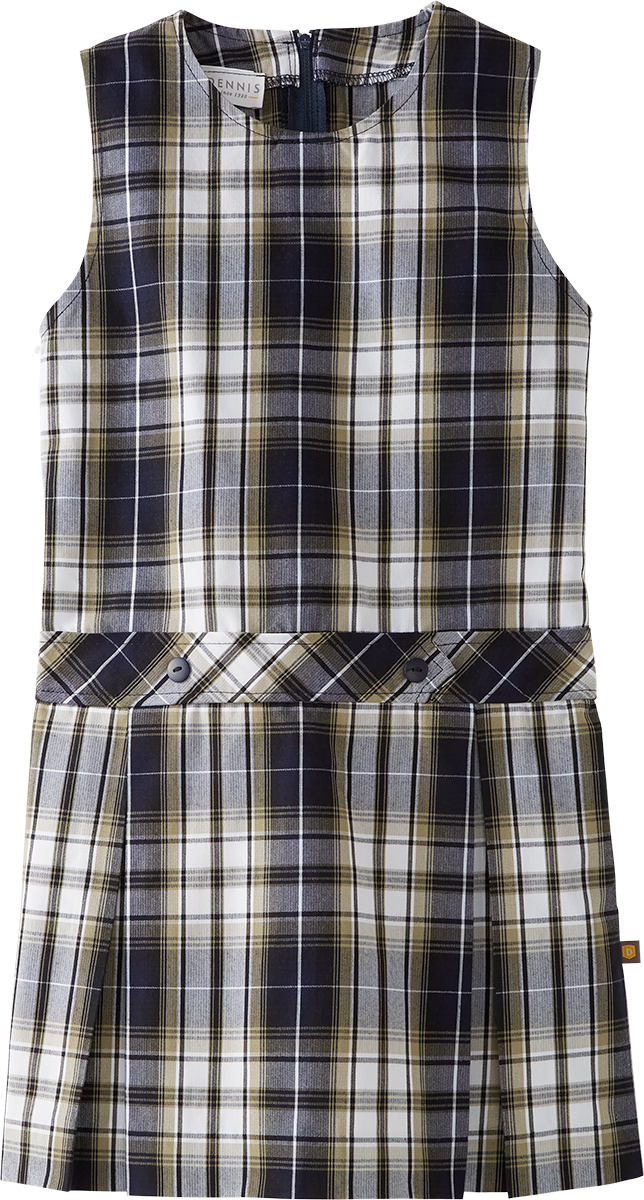 Jewel Neck Drop Waist Jumper