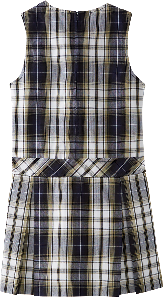 Jewel Neck Drop Waist Jumper