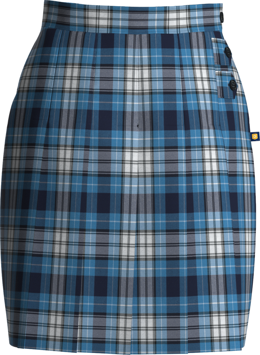 Double Tab Pleated Skort