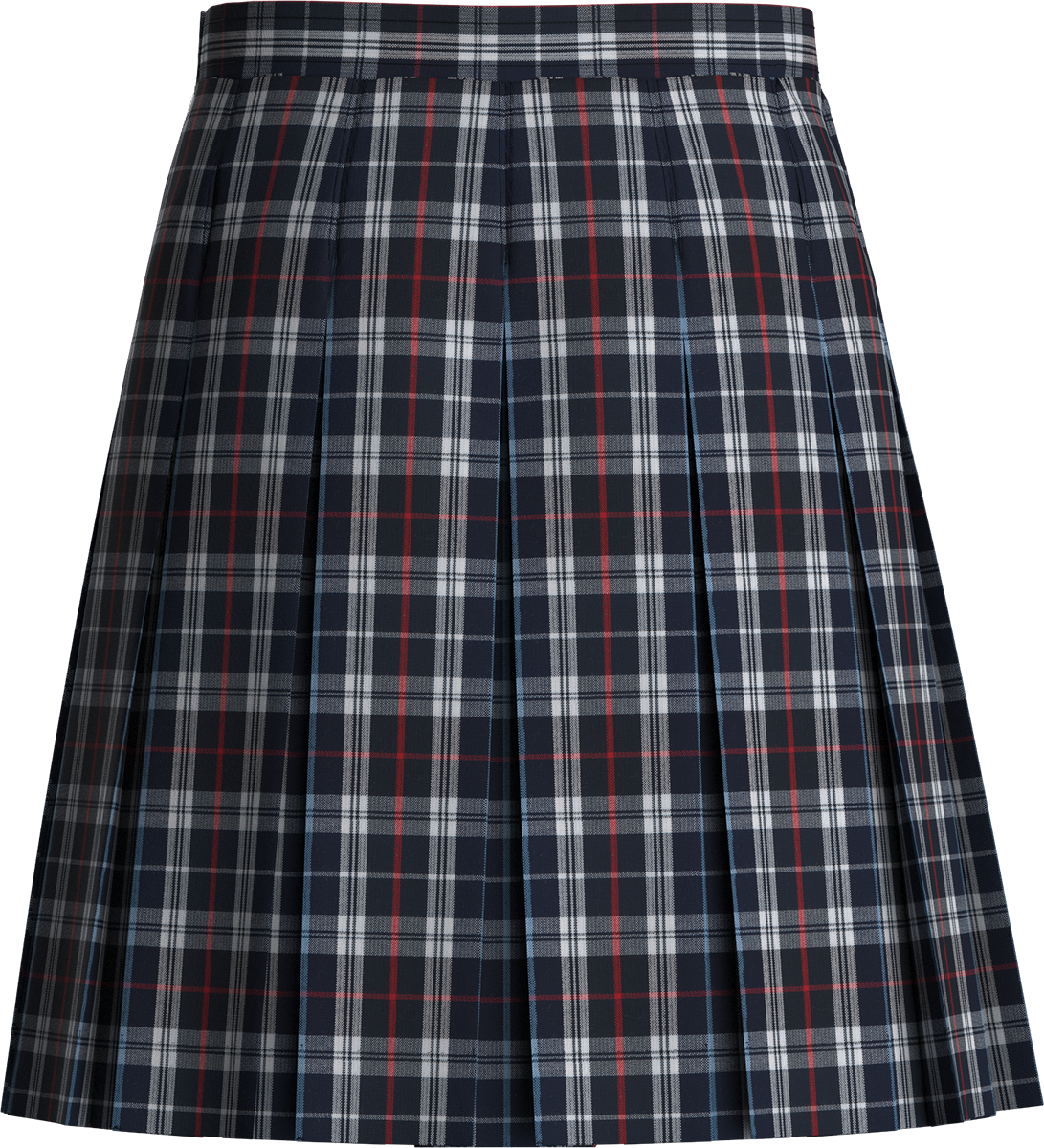 Stitched-Down Box Pleat Skirt