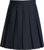 Stitched-Down Box Pleat Skirt