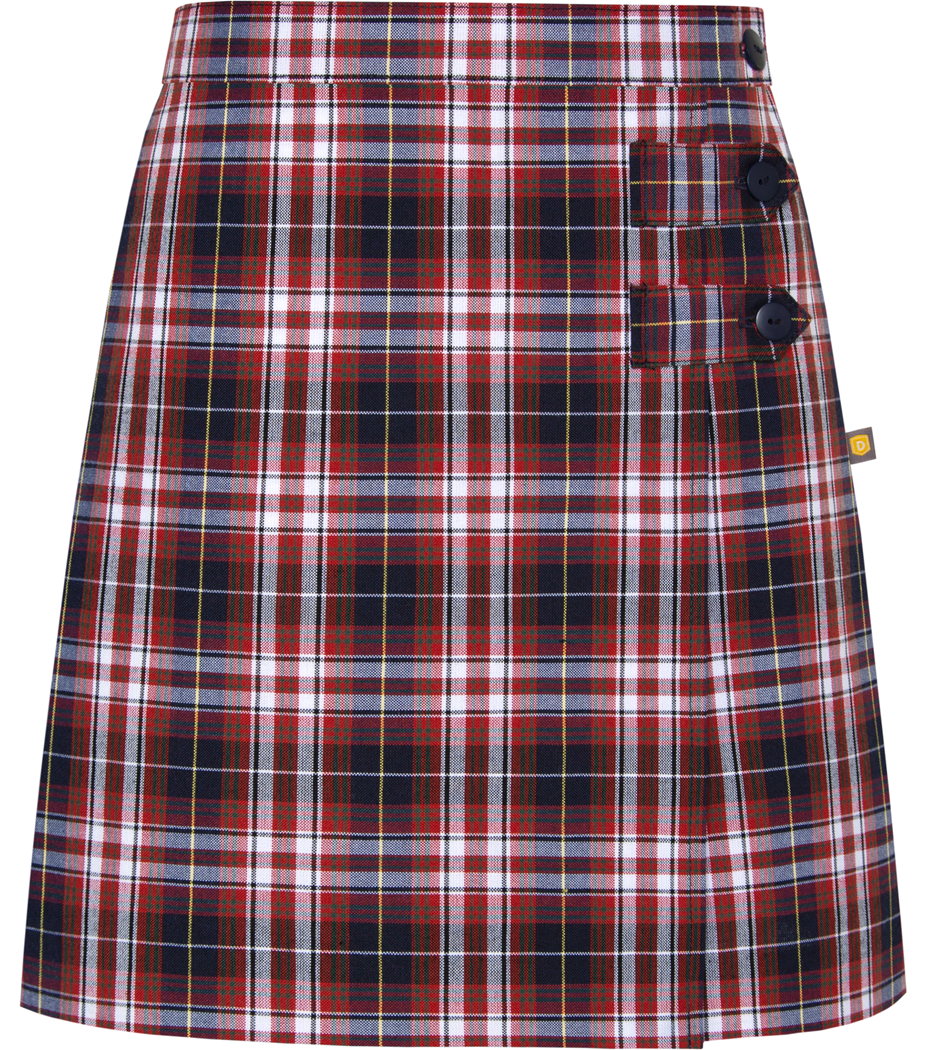 Double Tab Pleated Skort