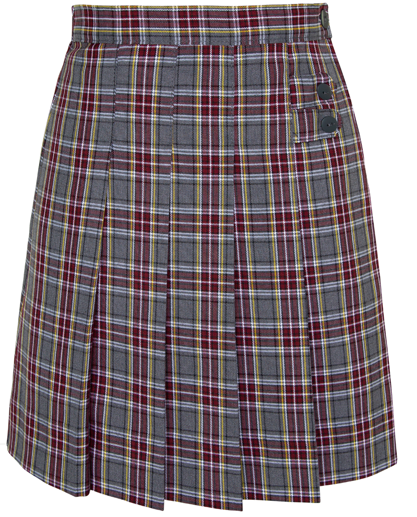 Double Tab Front Pleat Skirt