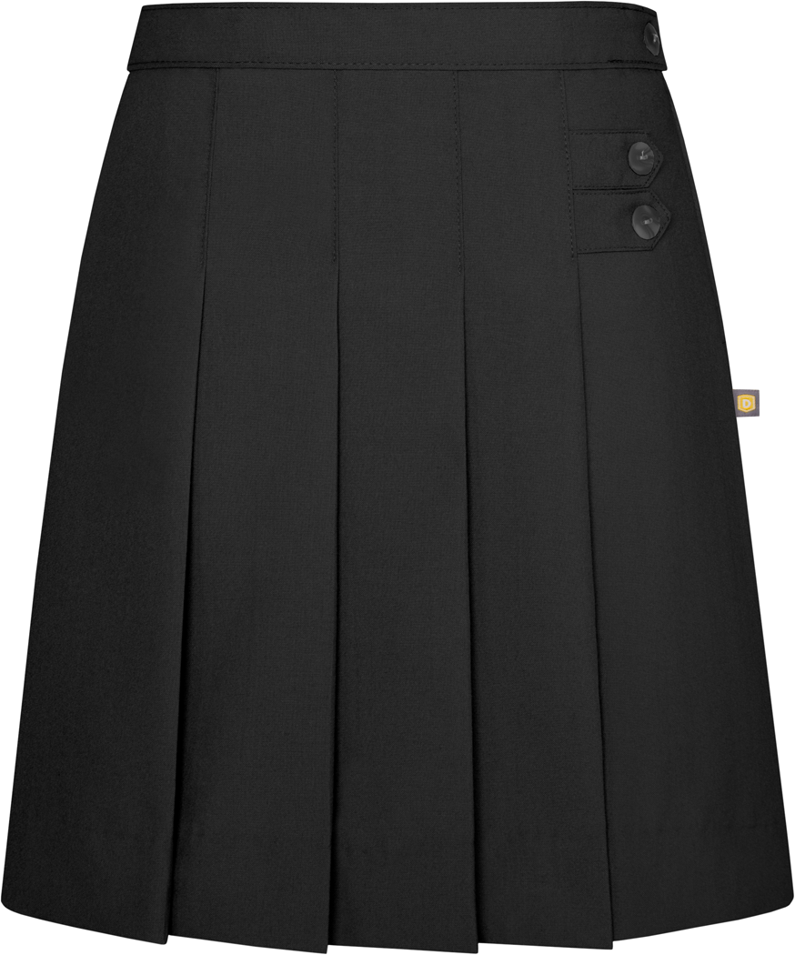 Double Tab Front Pleat Skirt – DENNIS Uniform Liquidation Sale