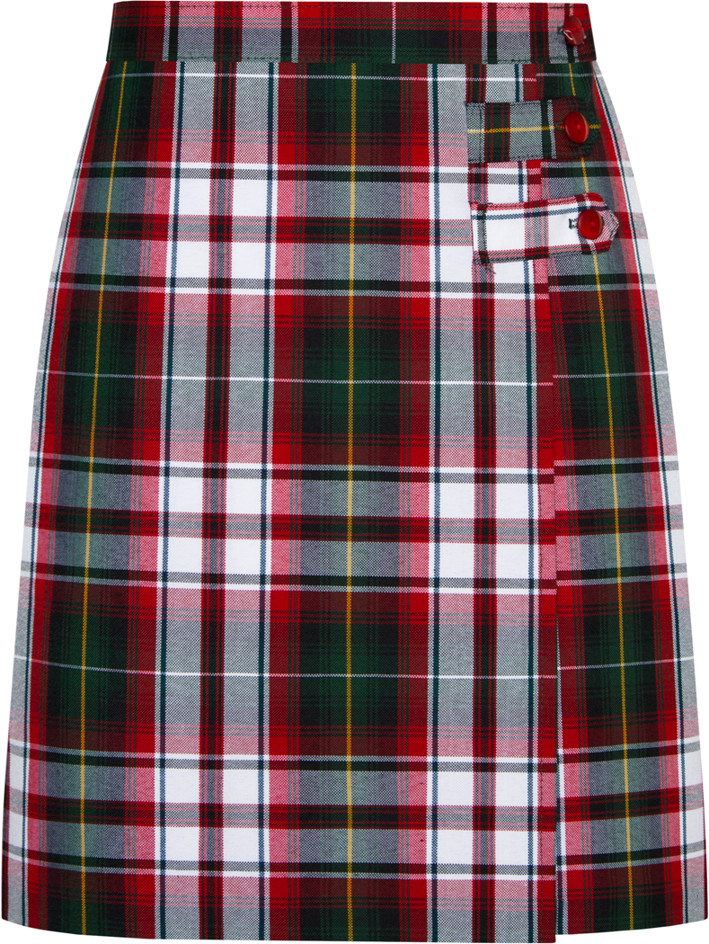 Long Double Tab Pleated Skort