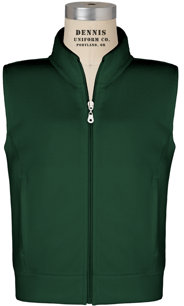 Full Zip Mock Neck Microfleece Vest – DENNIS Uniform Liquidation Sale