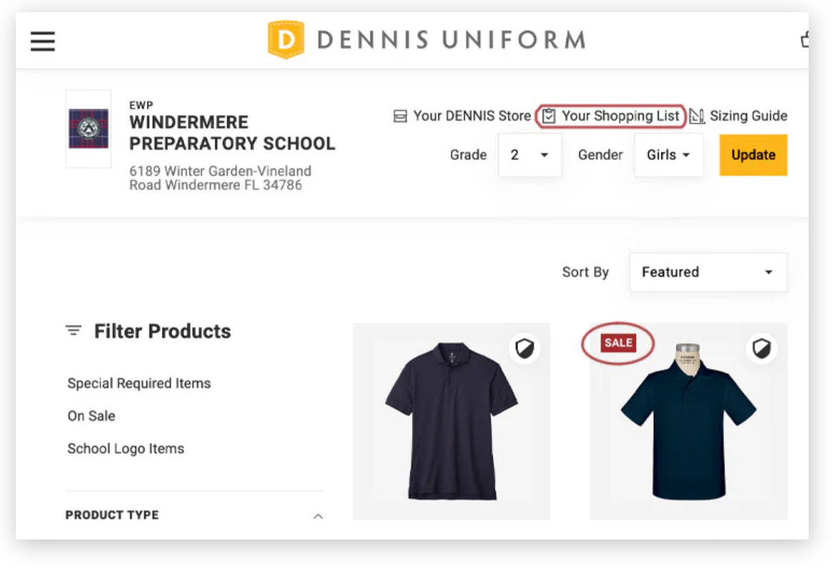 DENNIS Uniform Liquidation Sale