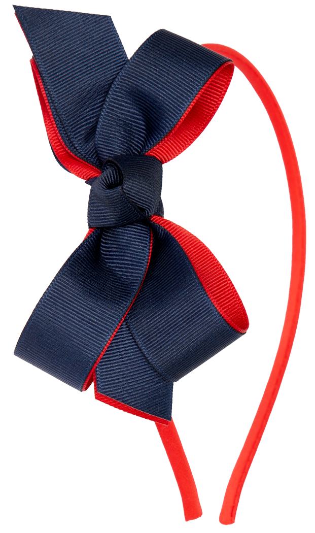 Headband with Two Color Bow