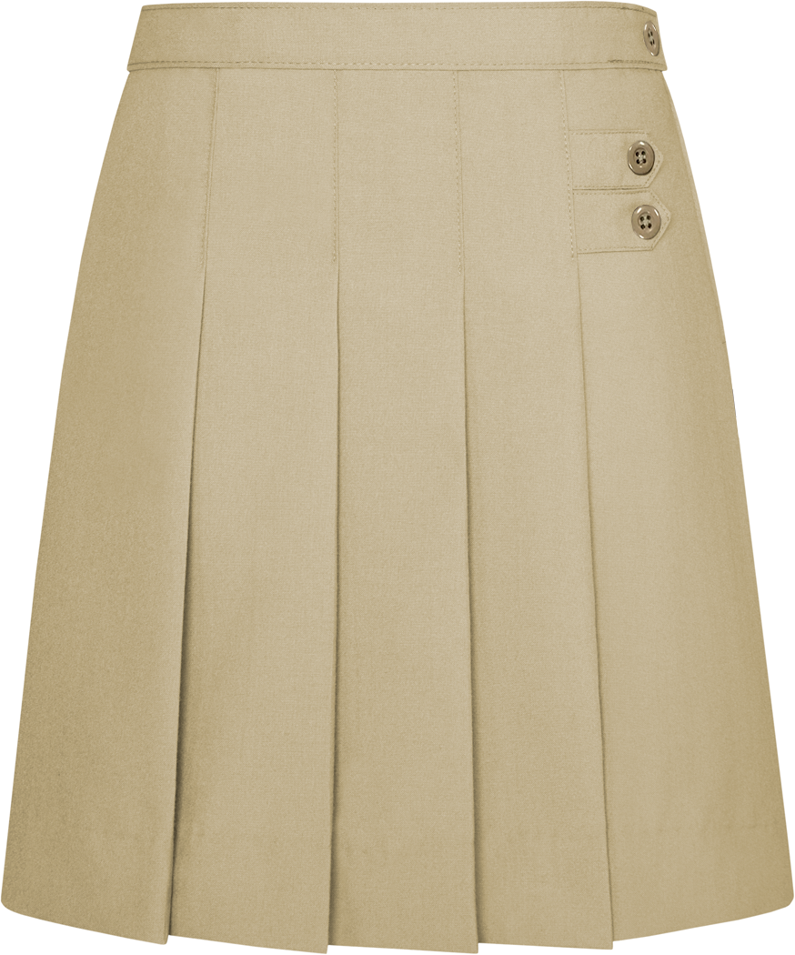 Double Tab Pleated Skort – DENNIS Uniform Liquidation Sale