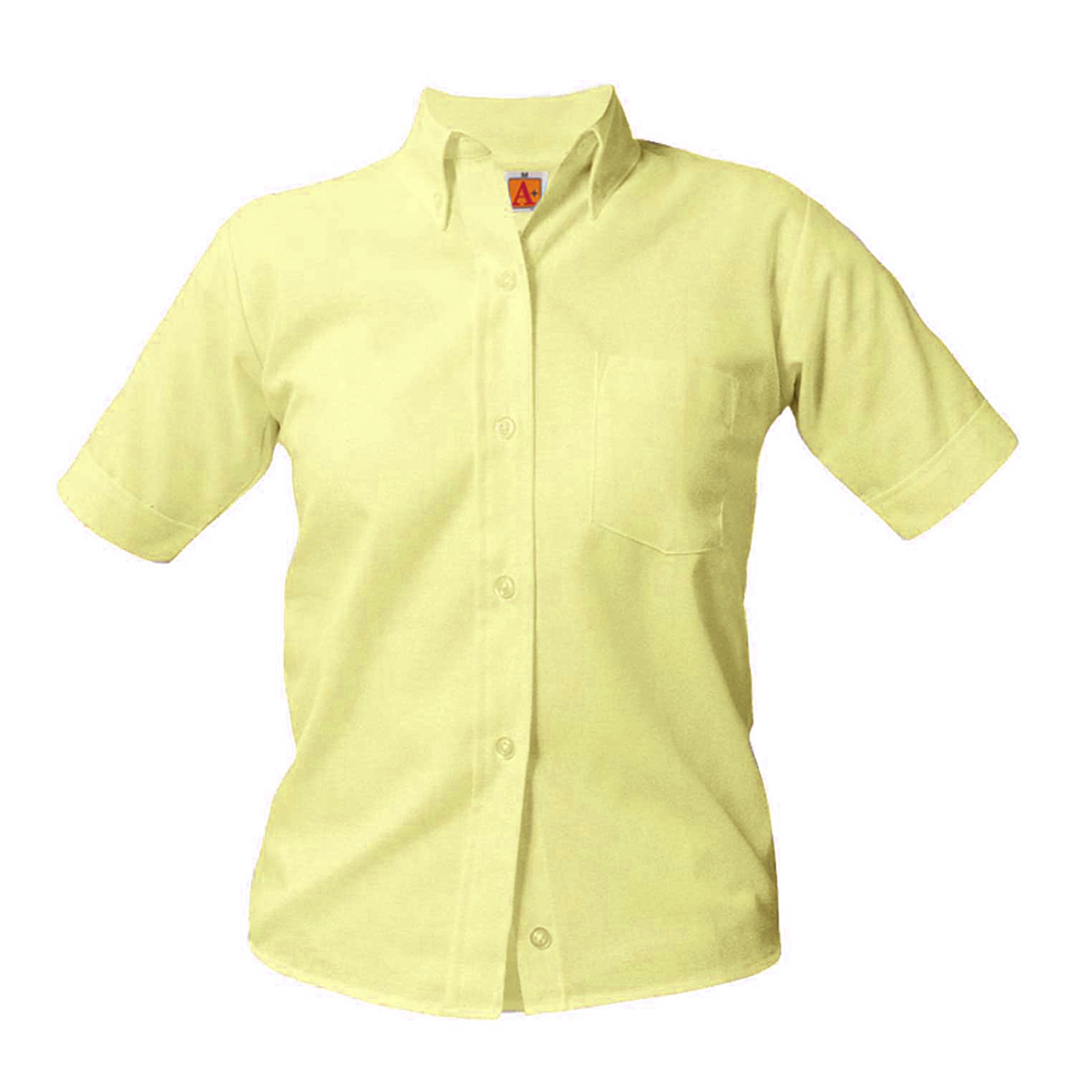 Feminine Fit Short Sleeve Oxford Shirt