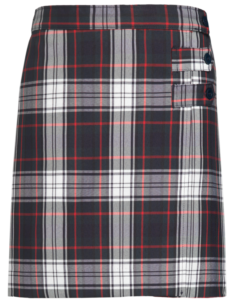 Belair Plaid Double Tab Pleat Skort main image 1
