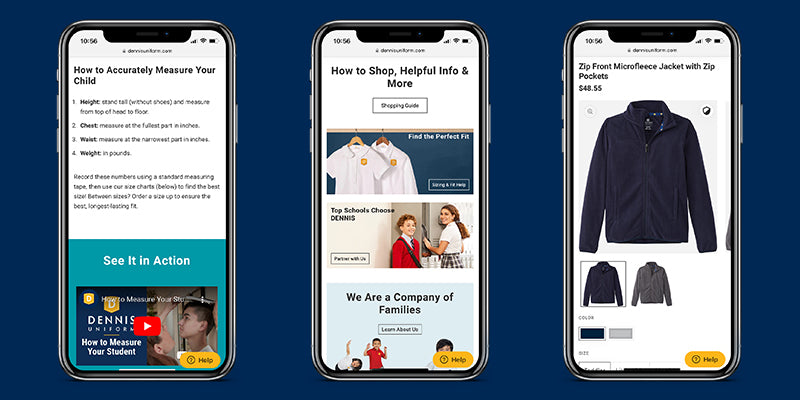 Making Uniform Shopping Online Easy