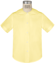 Short Sleeve Peter Pan Collar Blouse