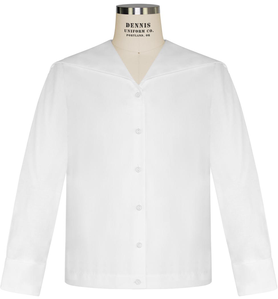 Long Sleeve Middy Blouse