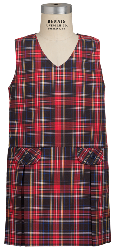V-Neck Drop Waist Jumper