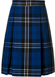 Stitched-Down Kick Pleat Skirt