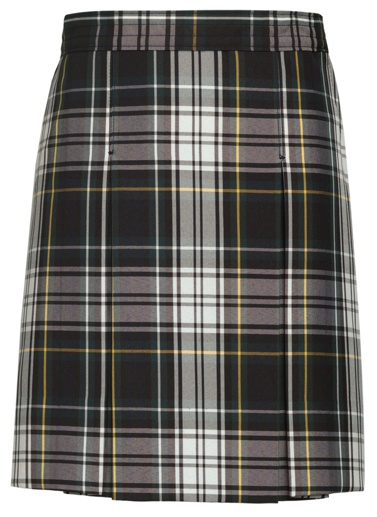 Stitched-Down Kick Pleat Skirt