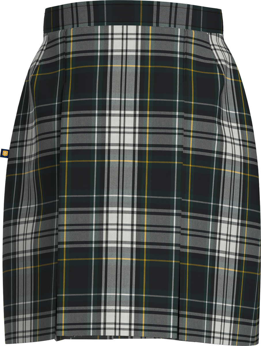 Stitched-Down Kick Pleat Skirt