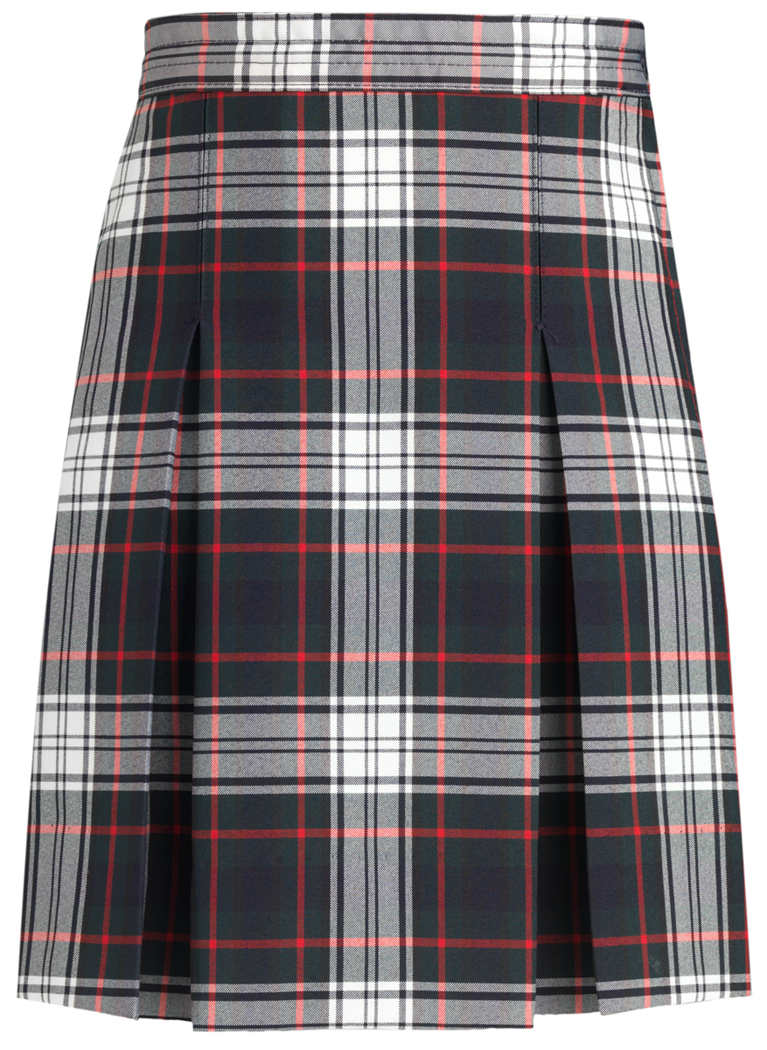 Stitched-Down Kick Pleat Skirt