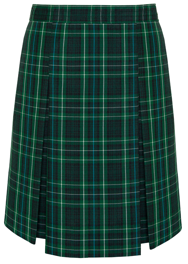 Stitched-Down Kick Pleat Skirt