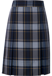 Stitched-Down Kick Pleat Skirt