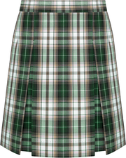 Stitched-Down Kick Pleat Skirt