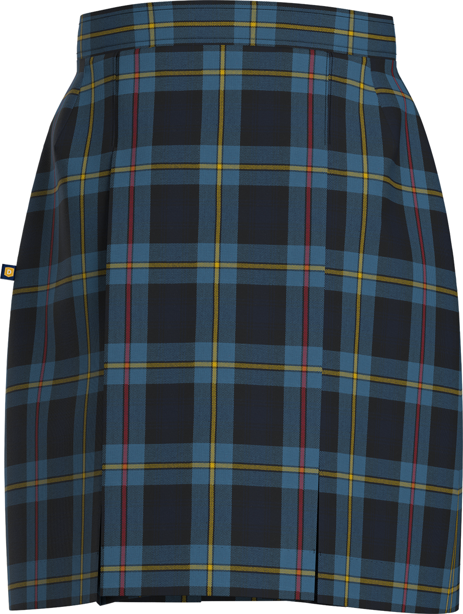 Stitched-Down Kick Pleat Skirt