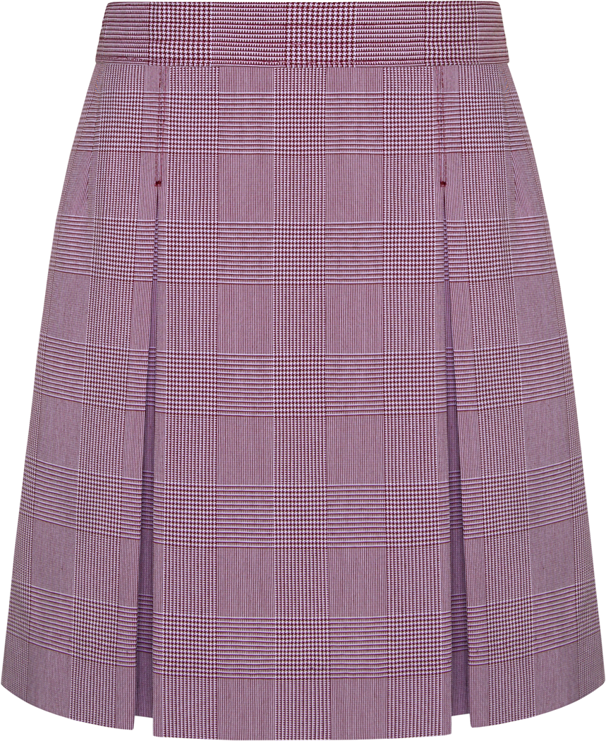 Stitched-Down Kick Pleat Skirt