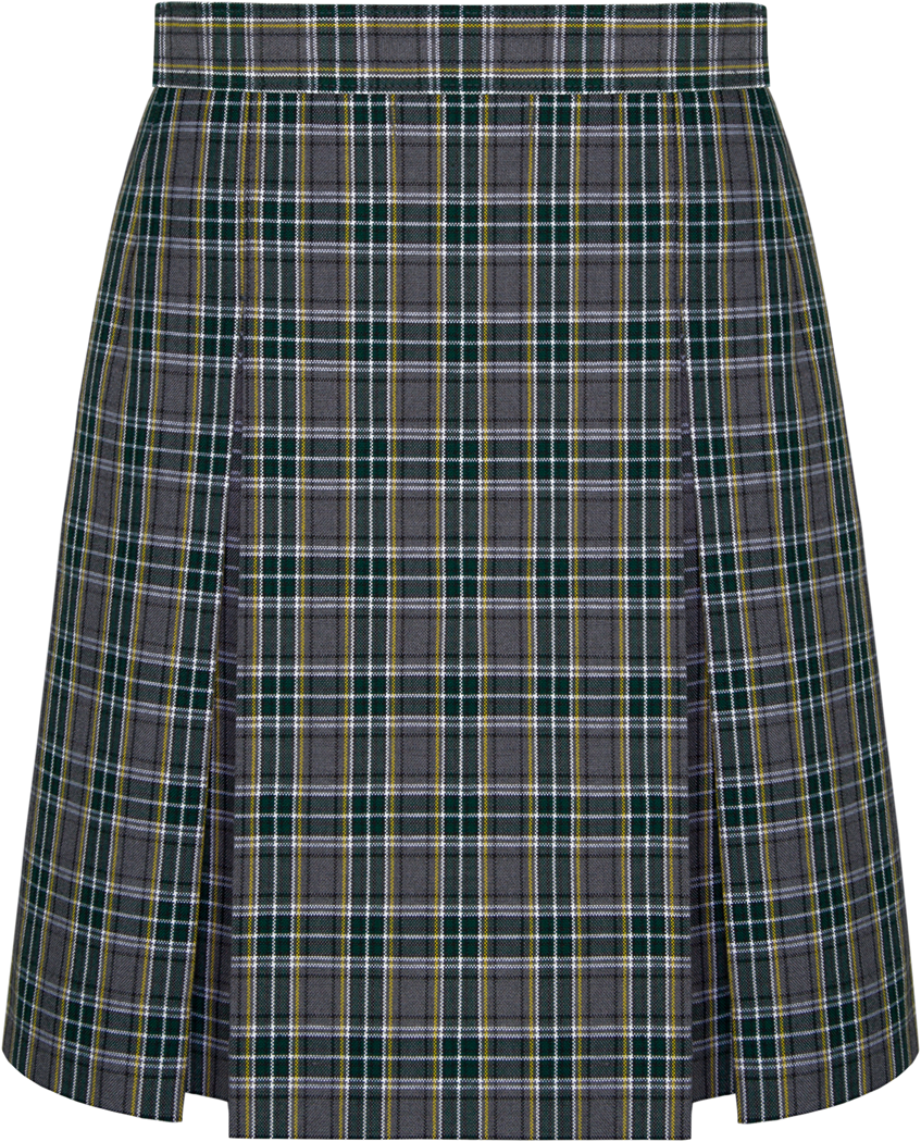Stitched-Down Kick Pleat Skirt