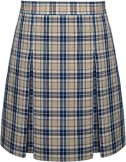 Stitched-Down Kick Pleat Skirt