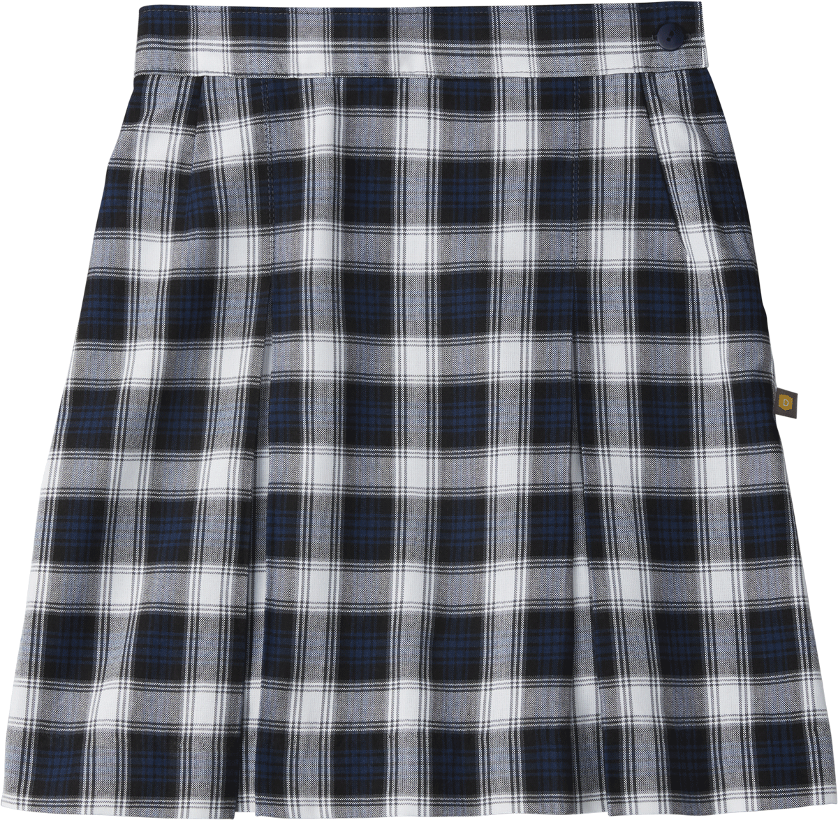 Stitched-Down Kick Pleat Skirt