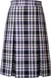 Stitched-Down Kick Pleat Skirt