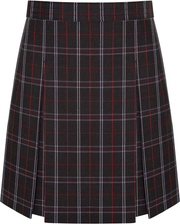 Stitched-Down Kick Pleat Skirt