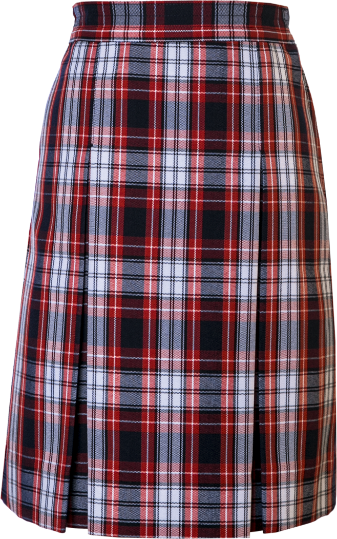 Stitched-Down Kick Pleat Skirt