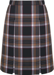 Stitched-Down Kick Pleat Skirt