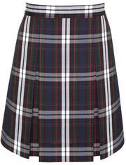 Stitched-Down Kick Pleat Skirt