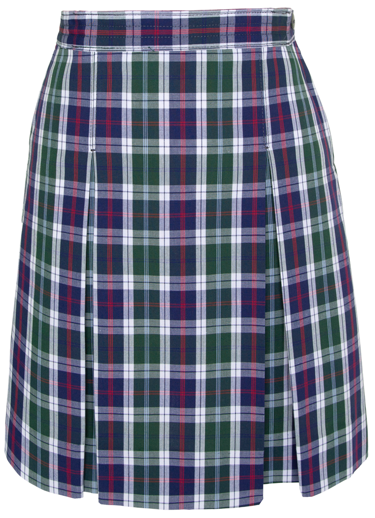Stitched-Down Kick Pleat Skirt