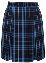 Stitched-Down Kick Pleat Skirt