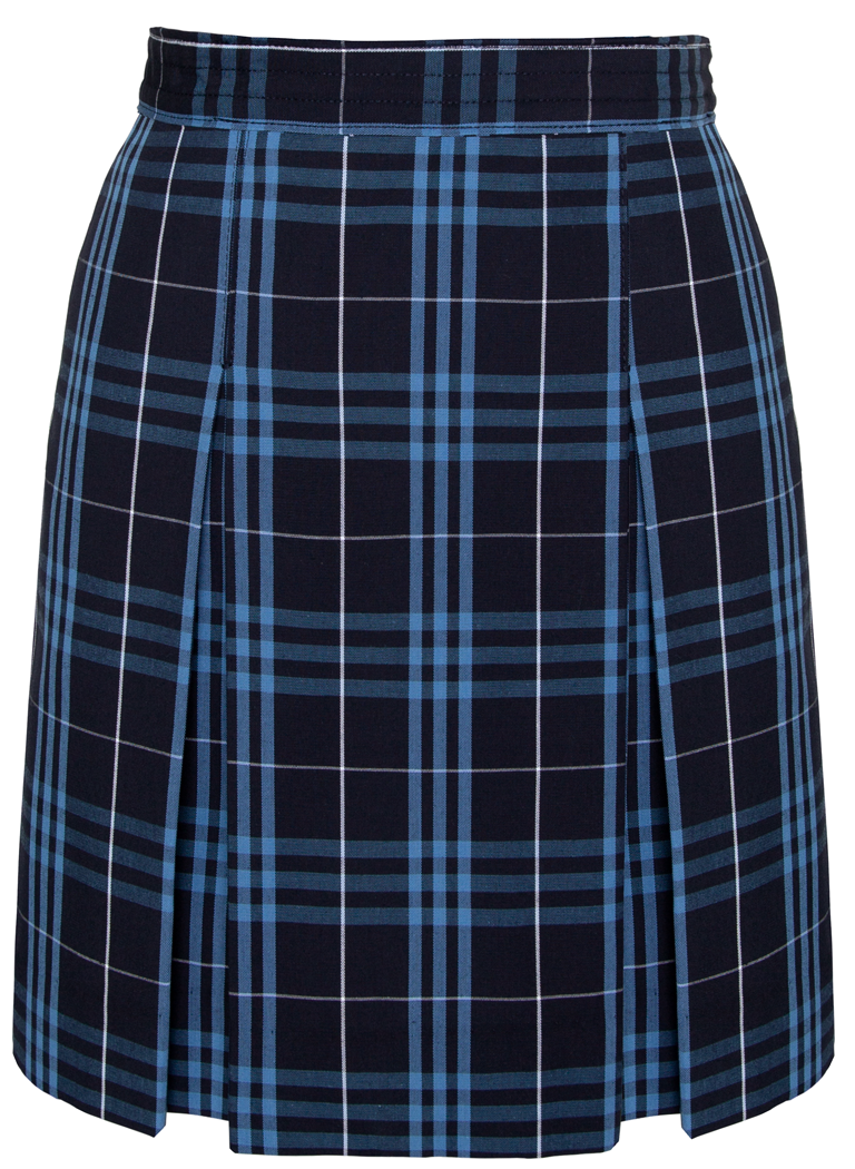 Stitched-Down Kick Pleat Skirt