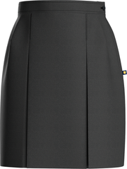 Stitched-Down Kick Pleat Skirt