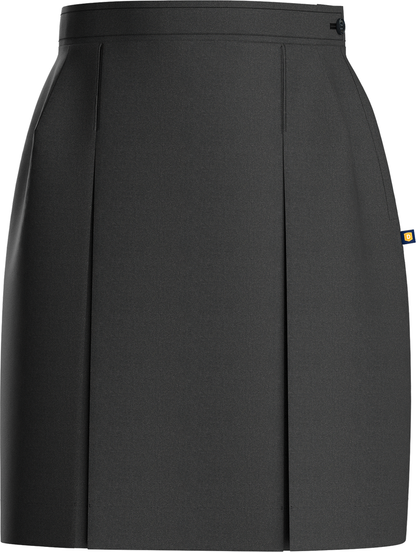 Stitched-Down Kick Pleat Skirt