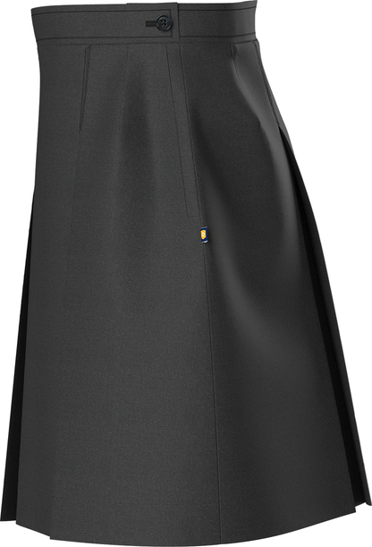 Stitched-Down Kick Pleat Skirt